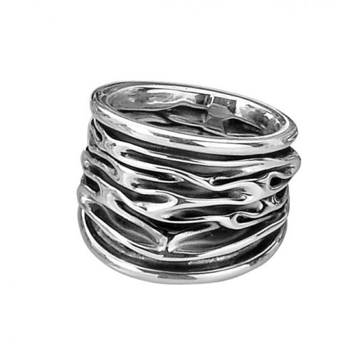 Tianguis Jackson - Sterling Silver Oxidised Broad Ring