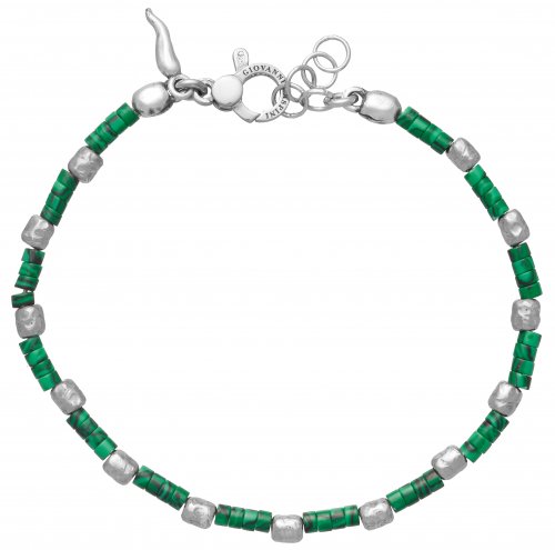 Giovanni Raspini - Tango, Malachite Set, - Bracelet, Size 22cm 11360L