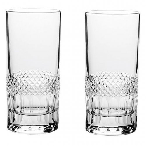 Royal Scot Crystal - Diamonds, Glass/Crystal 2 Tall Tumbler Glass DIAM2TT