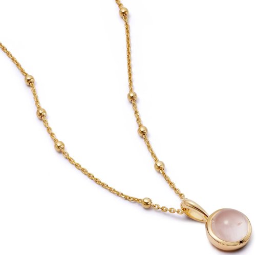 Daisy - Malachite Healing Stone, Yellow Gold Plated NECKLACE HN2009-GP