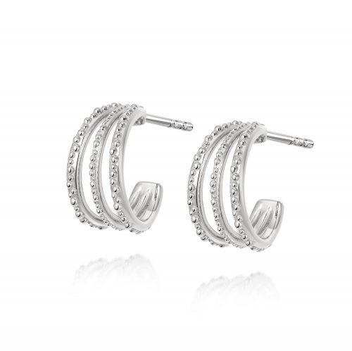 Daisy - Sterling Silver Amanda Huggie Hoop Earrings HUG10-SLV HUG10-SLV
