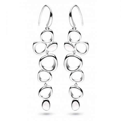 Kit Heath - Silver Coast Shore Sandblast Drop Earrings 60049SB022