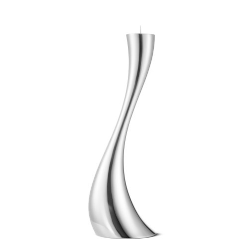 Georg Jensen - Cobra, Stainless Steel Candleholder, Size Medium