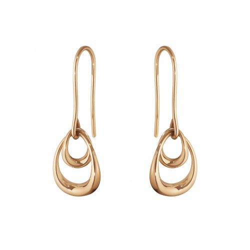 Georg Jensen - Offspring, Rose Gold Drop Earrings