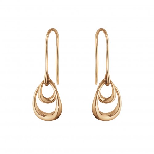 Georg Jensen - Offspring, Rose Gold Drop Earrings