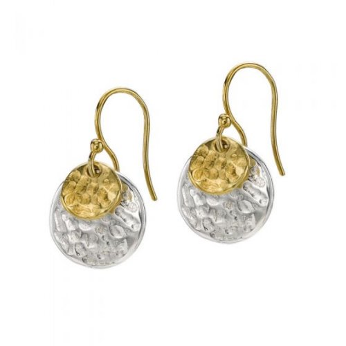 Dower and Hall - Nomad, Sterling Silver Disc Earrings