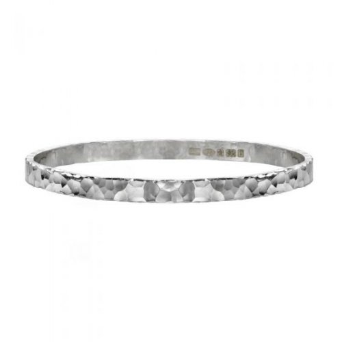 Dower and Hall - Nomad, Sterling Silver Hammered Bangle