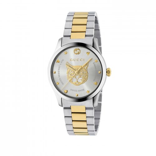Gucci - Timeless, Stainless Steel - Yellow Gold Plated - Size medium