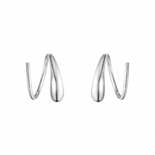 Georg Jensen - Mercy Swirl, Sterling Silver Earrings 10015148