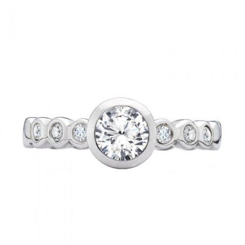 Dower and Hall - Dotty Twinkle, White Topaz Set, Sterling Silver - - Ring