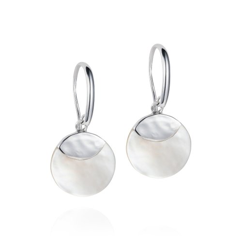 Claudia Bradby - Seascape, Pearl Set, Sterling Silver - Galatea Ripple Earrings