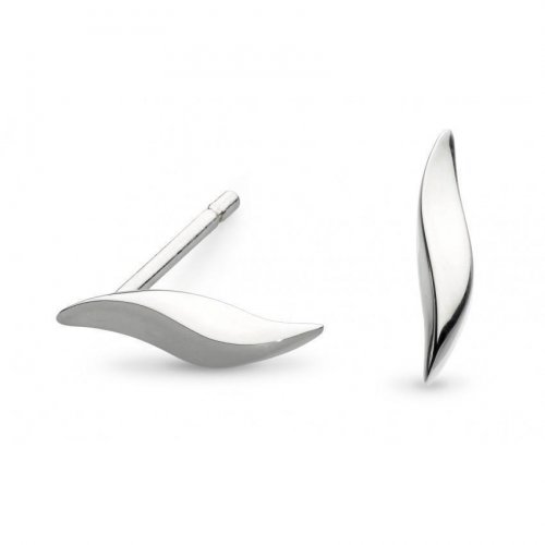 Kit Heath - Bevel Edge, Sterling Silver Stud Earrings