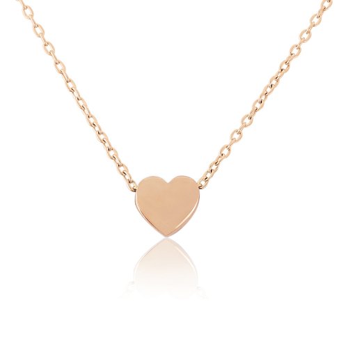 Mark Milton - 9ct. Rose Gold Heart Pendent Necklace, Size 42cm - 2V90R-18