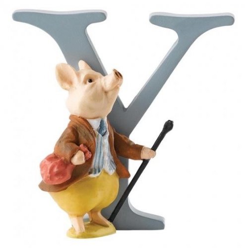 Enesco - Pigling Bland, Alphabet, Initial Y Figurine