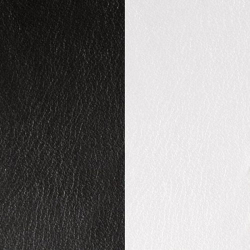 Les Georgettes Paris - Leather Band Black/White Strap, Size 40mm - 702145799M4000