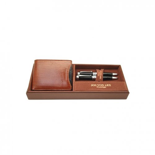 Jos Von Arx - Leather, Stainless Steel Pens, Wallet Box Set - SE07