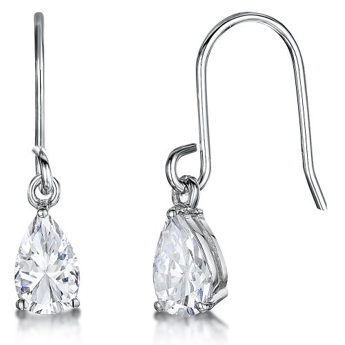 Jools - Cubic Zirconia Set, Sterling Silver - drop earrings kpe5x8fpr