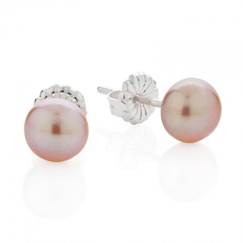 Claudia Bradby - Button, Pearl Set, Sterling Silver - - Earrings CBES0003P