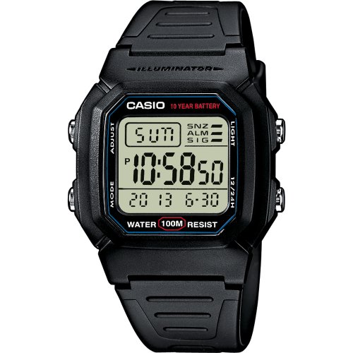 Casio - Plastic Digital Watch W-800H-1AVES