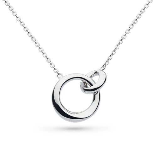 Kit Heath - Bevel cirque, Rhodium Plated necklace 91886rp