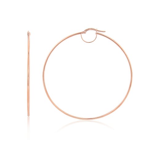 Guest and Philips - Rose Gold 9ct Large Hoops - 8L31R