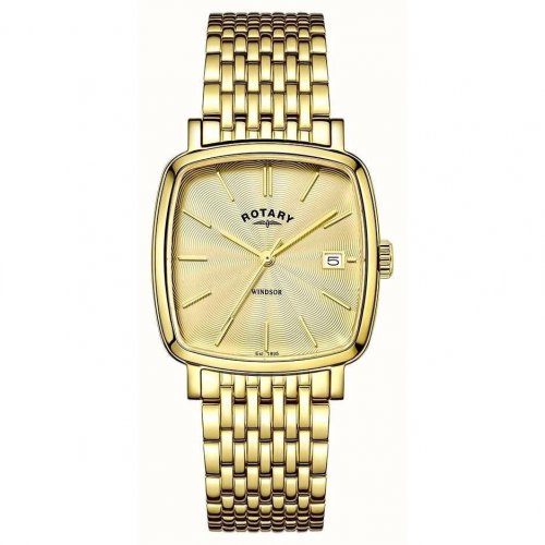 Rotary - Gents, Yellow Gold Plated Bracelet Watch - Rotary-GB05308-03