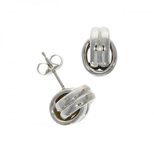 Herbert Marx - White Gold 9ct Knott Earrings - 10-06-050