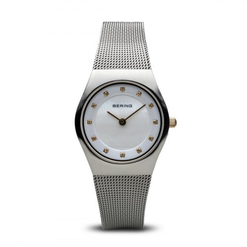 Bering - Ladies Classic, Swarovski Crystal Set, Stainless Steel Ultra Slim Watch - 11927-004