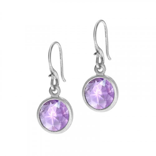 Dower and Hall - Amethyst Set, Sterling Silver - - Drop Earrings - JE22-S-AME