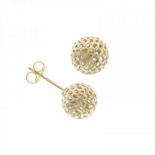 Guest and Philips - 9ct Yellow Gold Stud Ball Earrings - 10-01-322