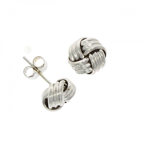 Herbert Marx - White Gold 9ct Stud Knot Earrings - 10-06-134