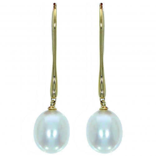 Guest and Philips - Pearl Set, Yellow Gold - - Drop earrings - 03-17-161