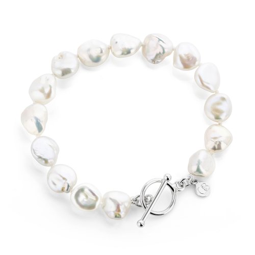 Claudia Bradby - Keshi, Pearl Set, Sterling Silver - Strung Bracelet CBBR0300