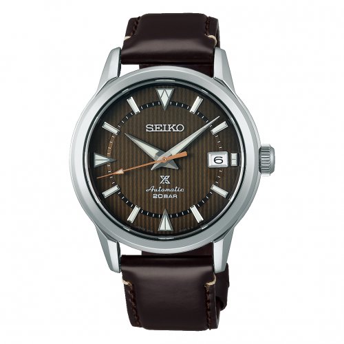 Seiko - Prospex Forest Brown Alpinist, Stainless Steel - Leather - Auto & Winding Watch, Size 38mm SPB251J1