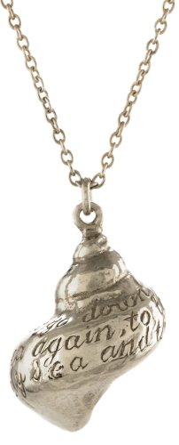 Alex Monroe - Engraved Shell , Sterling Silver Necklace B5N6-S