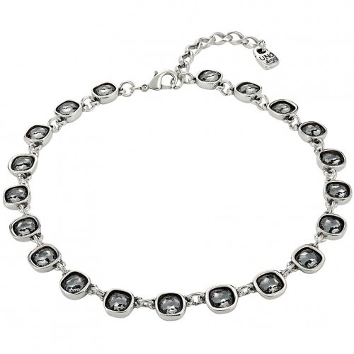 Uno de 50 - Crystal, Silver Plated Necklace COL1660MTL0000U