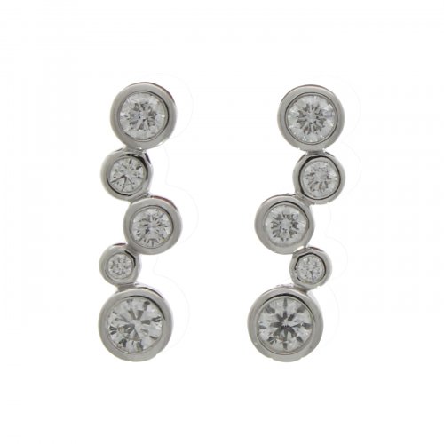 Guest and Philips - 18ct Diamond Bubble Drop Earrings - 03-01-708