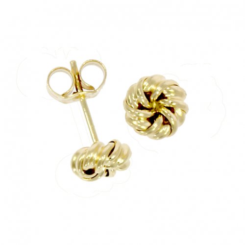 Guest and Philips - Yellow Gold 9ct Knot Earrings 10-01-222 10-01-222