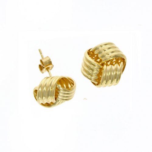 Guest and Philips - Yellow Gold 9ct Knot stud earrings - 10-01-275