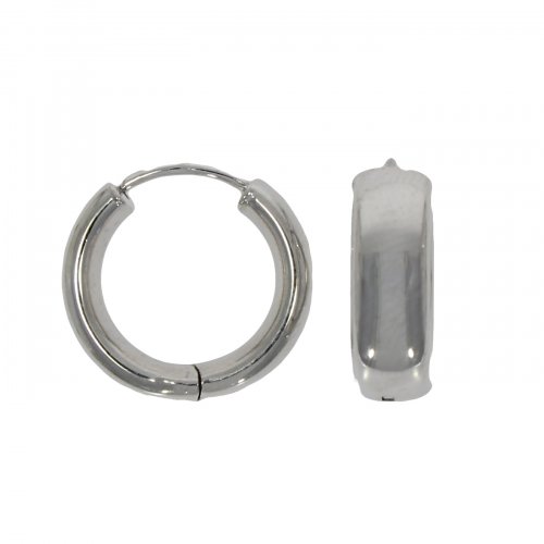 Guest and Philips - White Gold 9ct Huggie Earrings 10-10-305