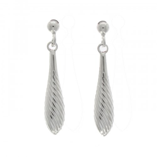 Guest and Philips - White Gold 9ct Drop Earrings
