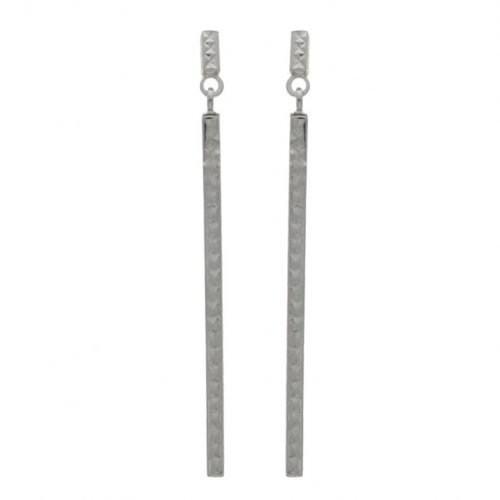 Guest and Philips - White Gold 9ct Drop Earrings - 10-07-135