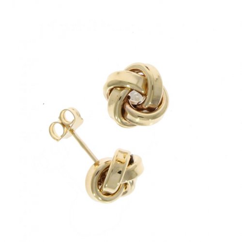 Guest and Philips - Yellow Gold 9ct Knot Earrings - 10-01-320