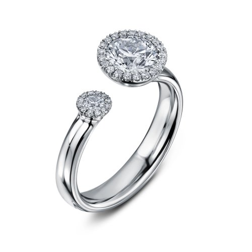 Andrew Geoghegan - Satellite, Platinum - Solitaire Ring AG6415