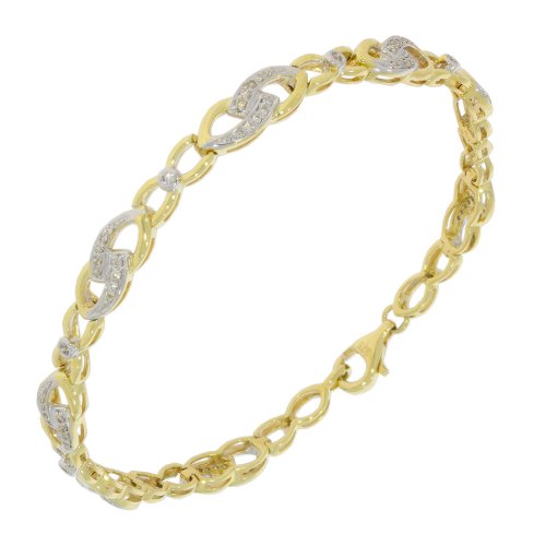 Guest and Philips - 9CT, Diamond 33pt Set, Yellow Gold - Bracelet 09BRDI80938