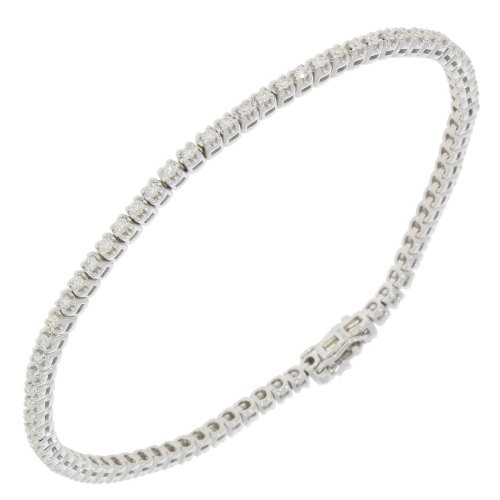 Guest and Philips - 1ct 77Stone Diamond HI I1 Set, Platinum - Tennis Bracelet PLBRDI81260