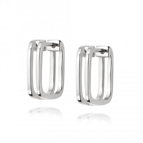 Daisy - Sterling Silver Rupie Huggie Hoop Earrings HUG16-SLV