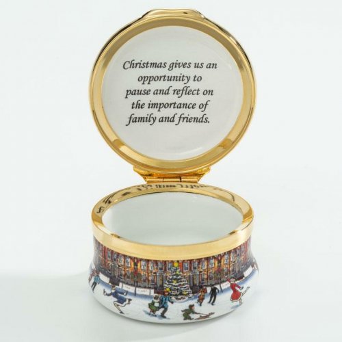 Halcyon Days - Christmas, Enamel Box ENCH210101G