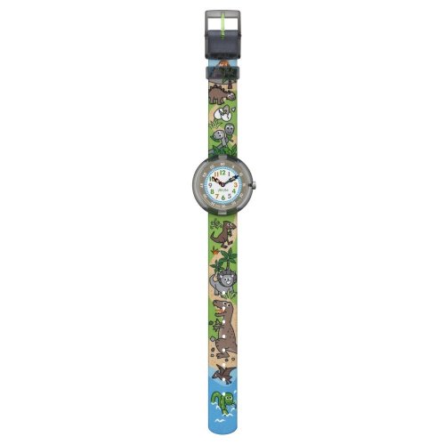 Swatch - Sauruses Return, Plastic/Silicone - Flik Flak Quartz Watch, Size 31.85mm FBNP048