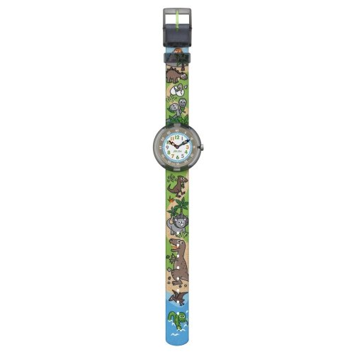 Swatch - Sauruses Return, Plastic/Silicone - Flik Flak Quartz Watch, Size 31.85mm FBNP048